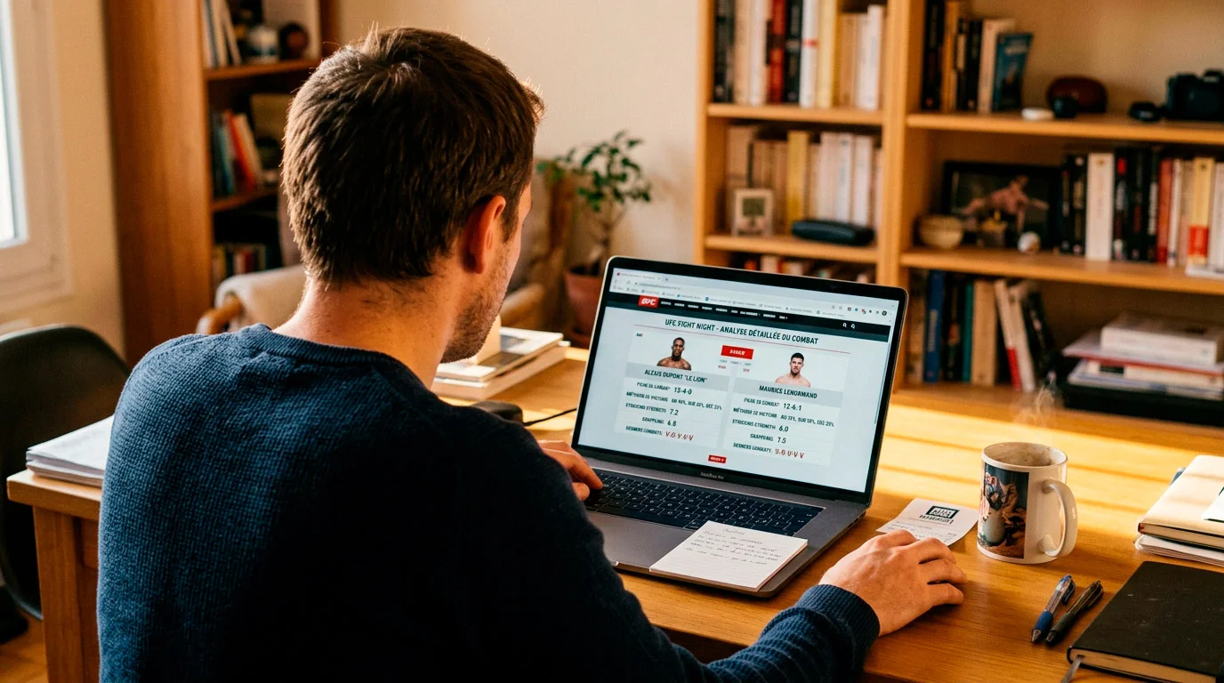 Parieur débutant prenant le temps d'étudier avant de miser