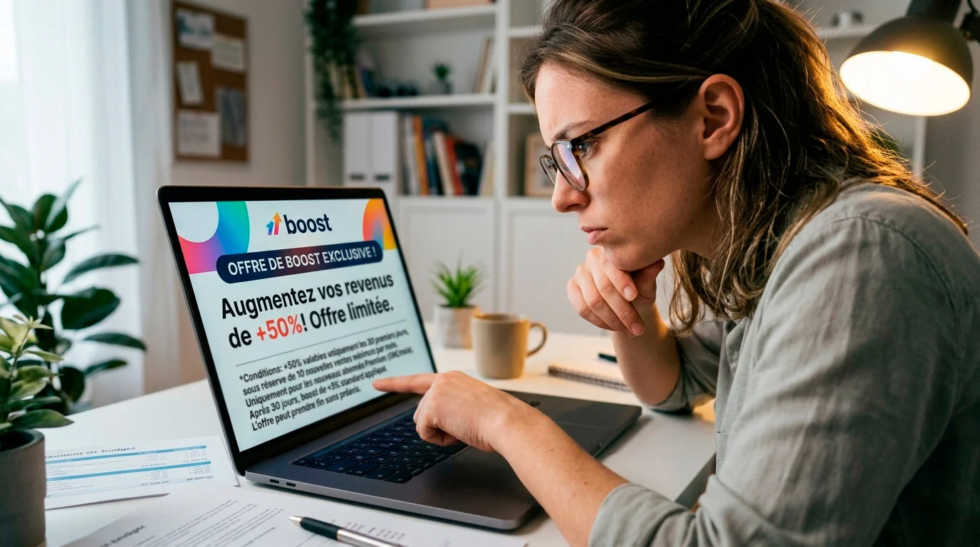 Parieur analysant de manière critique une offre promotionnelle de cotes boostées