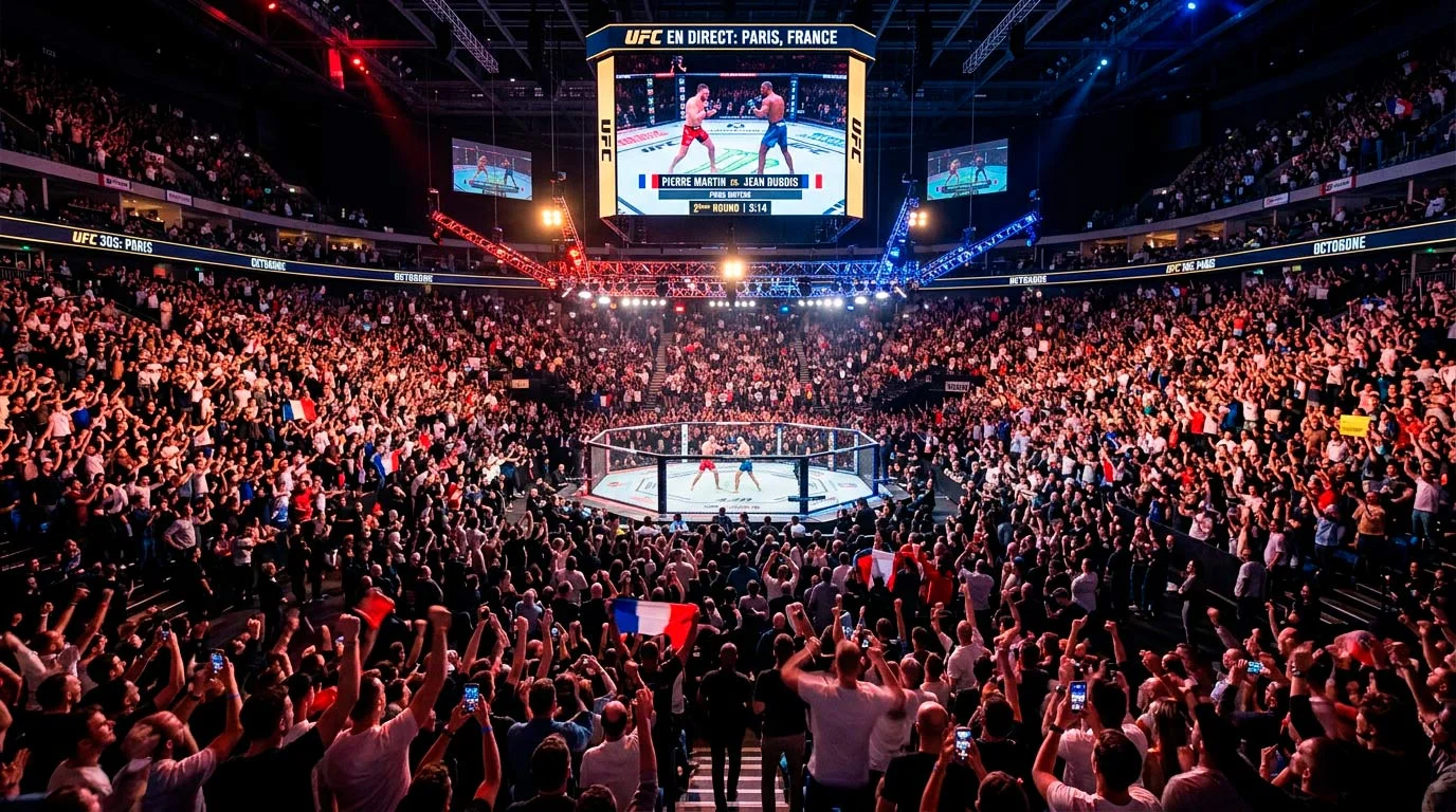 Public UFC fans monde entier aréna
