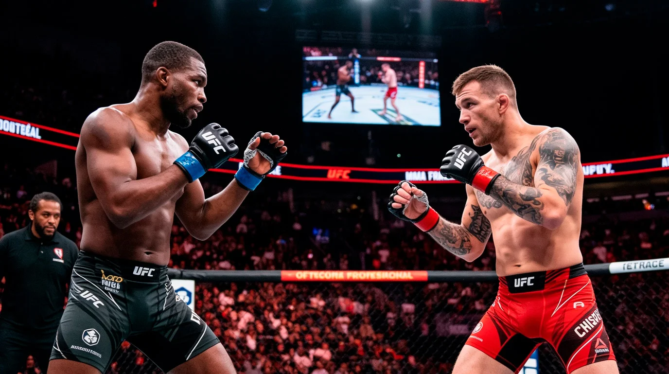 Octogone UFC lors d'un événement MMA international