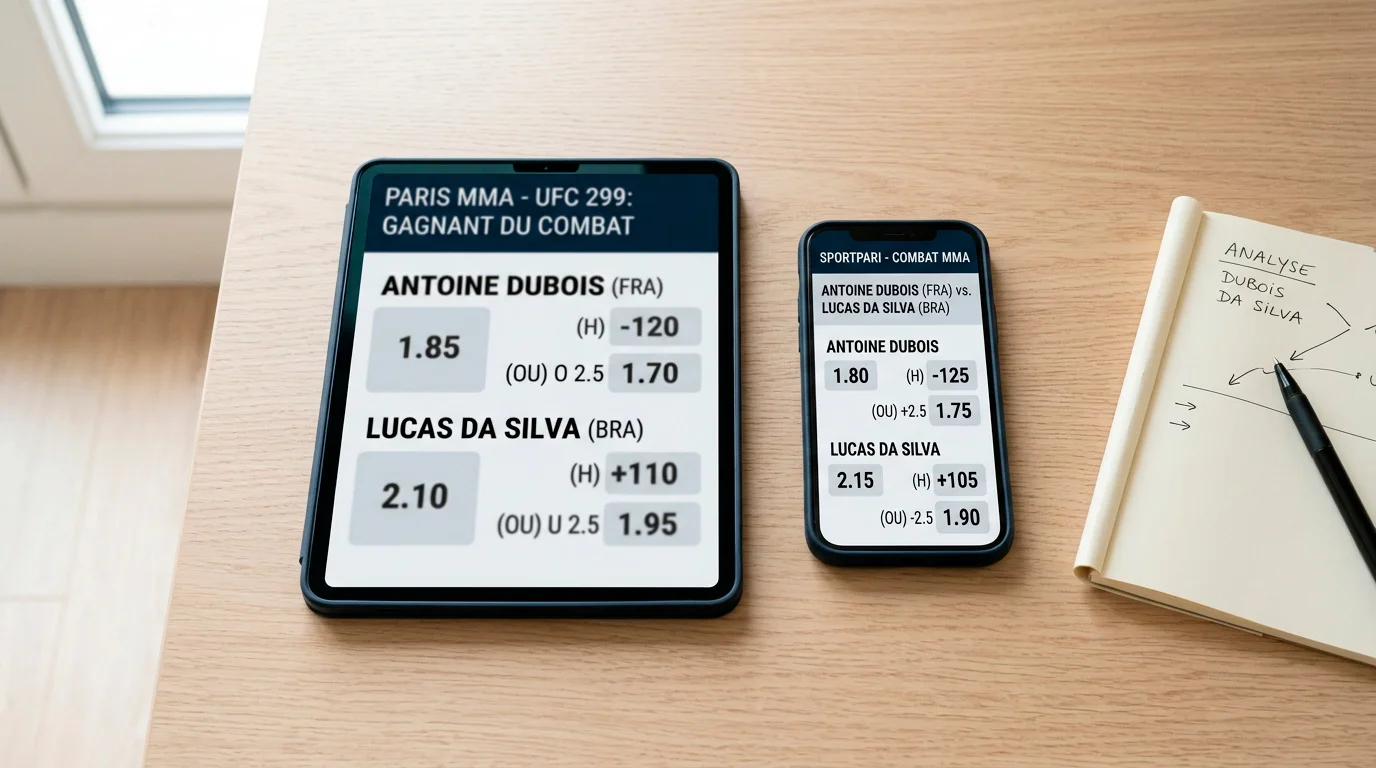 Comparaison des cotes UFC entre plusieurs bookmakers français