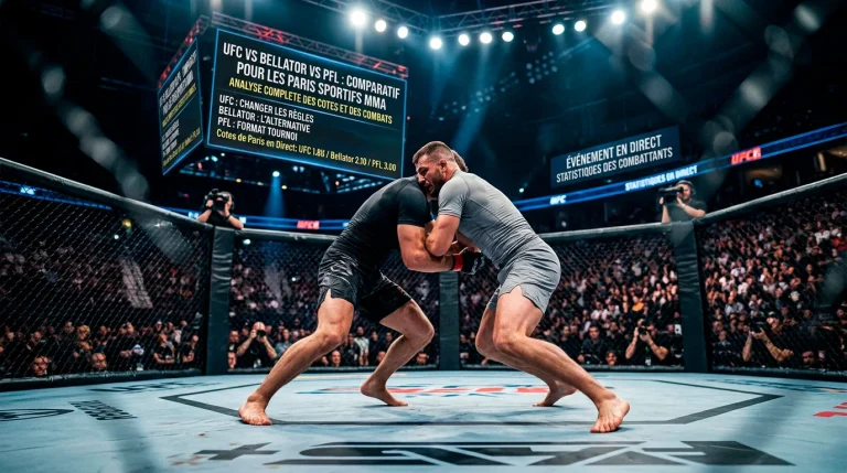 Comparatif UFC Bellator et PFL pour les paris sportifs MMA