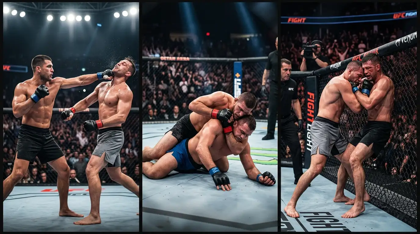 Méthodes de victoire UFC : KO soumission et décision